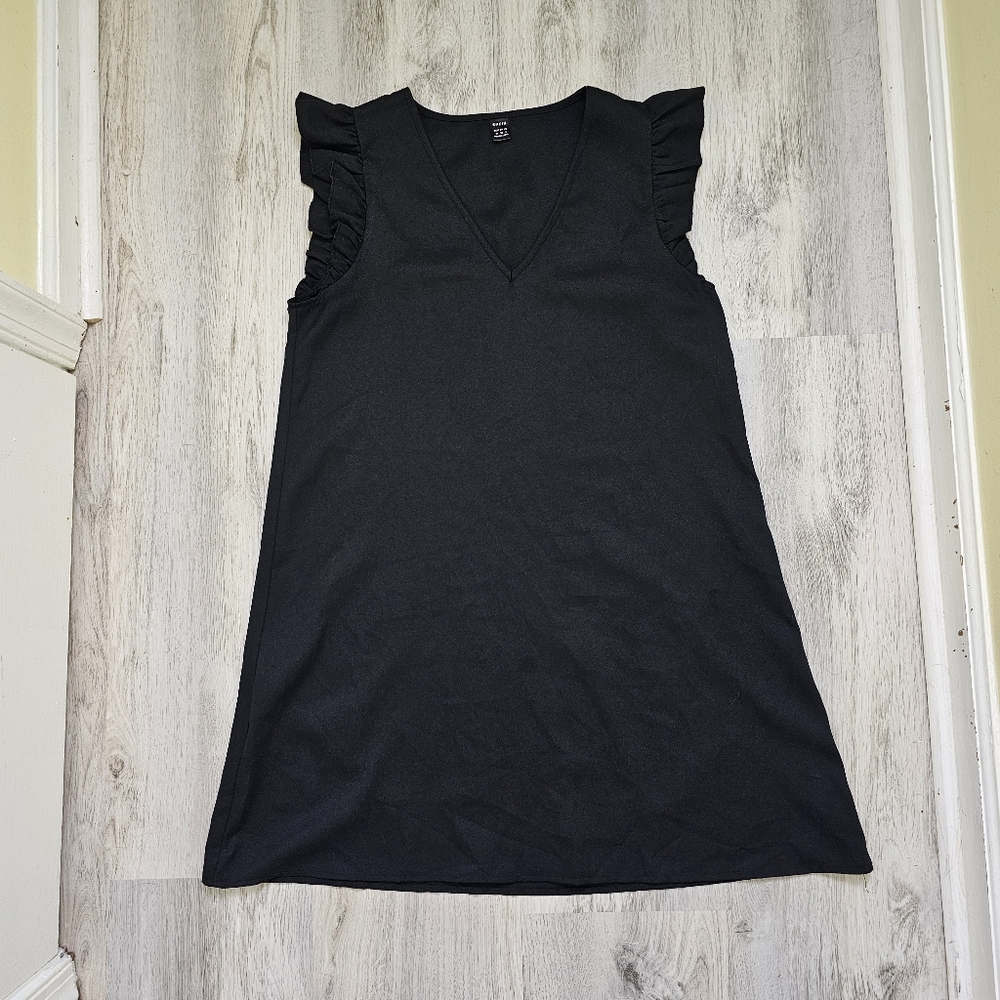 Shein V Neck Ruffle Sleeve A Line Mini Dress Size Medium